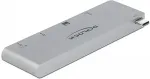 Delock 3 Port Hub und 2 Slot Card Reader fur MacBook mit PD 3.0 und einschiebbarem USB Type-C Anschluss