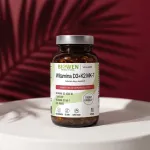 Biowen Vitamins D3 + K2 MK-7 &ndash; food supplement for humans &ndash; 90 capsules