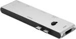DELTACO USB-C MB dokkimisjaam HDMI/SD/mSD-l&auml;sare PD 3.0 spc hall