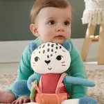 FISHER-PRICE Planet Friends Spotting Fun Snow Leopard Baby Sensory Toy