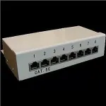 OEM Patch panel Box 8-port Cat5E STP on the wall