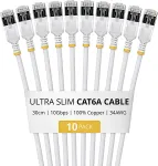 Startech 30CM ULTRA SLIM CAT6A 10 PACK .