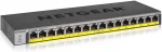 Netgear GS116PP PoE Switch 16 Port Gigabit Ethernet LAN Switch mit 16x PoE+ 183W (Plug-and-Play Netzwerk Switch PoE 16 Ports, l&uuml;fterlos, 19 Zoll Rack-Montage), Schwarz