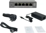 No name LevelOne PoE+ v&otilde;rgul&uuml;liti 3xGE PoE/1xHi-PoE 60W hallatav Plastik