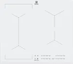 Pliidiplaat Electrolux EIV63440BW White Built-in Zone induction hob 4 zone(s)