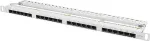 LANBERG PATCH PANEL 24 PORT 0.5U CAT.6 UTP GRAY