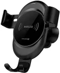 Evelatus Gravity Car Holder with Wireless Charger WCH02 Black