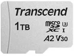 M&auml;lukaart Transcend microSDXC 300S-A 1TB Class 10 UHS-I U3 V30 A2