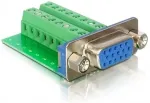 Delock VGA Adapter - HD-15 (VGA) (W) zu Klemmleiste