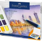 Faber-Castell Aquarellfarben in N&auml;pfchen 24er Etui
