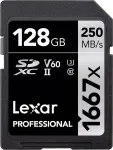 M&auml;lukaart LEXAR SDXC 128GB Professional 1667x UHS-II U3 V60