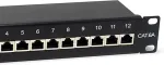 EQUIP 10" Patchpanel 12xRJ45 Cat6a FTP 1U 500MHz RAL9005