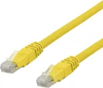 DELTACO U/UTP Cat6a patch-kaabel, LSZH, 0,5 m, kollane