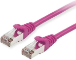 EQUIP Patchkabel Cat6 S/FTP 2xRJ45 50.00m lila LSZH Polybeutel