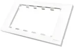 Vision TechConnect 3 2-Gang UK Surround - Frontabdeckung - wei&szlig; - Abdeckung mit zwei Aussparungen (TC3 SURR2G)