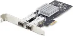 V&otilde;rgukaart Startech .COM 2-Port GbE SFP Netzwerkkarte PCIe 2.0 x1 Intel I350-AM2 2x 1GbE 1000BASE Kupfer/Glasfaser Netzwerkkarte Gigabit LWL/LAN