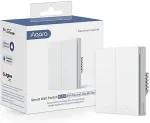 AQARA Smart Wall Switch H1 EU Double Rocker With Neutral Gray (WS-EUK04-G)