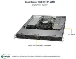 SuperMicro Super Micro SuperServer 5019P-WTR - Server - Rack-Montage - 1U - 1-Weg - RAM 0GB - SATA - Hot-Swap 8,9 cm (3.5) - kein HDD - AST2500 - GigE, 10 GigE - kein Betriebssystem - Monitor: keiner (SYS-5019P-WTR)