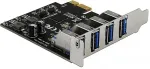 V&otilde;rgukaart DeLOCK Kontroller PCIe 2.0 x1 - 4x USB 3.0 (90304)