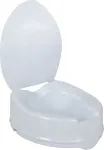 REHA FUND Raised Toilet Seat with Lid, 10 cm, Sara RF-870/10 REHAFUND, White