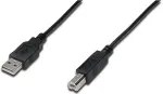 Digitus USB 2.0 Anschlusskabel Typ A -B St/St 1,8m schwarz