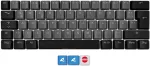 Klaviatuur SHARKOON SKILLER SAC20 S4, keycap (black, 61 pieces, ISO layout (DE), for SKILLER SGK50 S4)