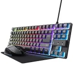 Klaviatuur Trust GXT794 3-in-1 Gaming Bundle Bundle bestehend aus Tastatur, Maus und Mauspad