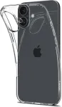 SPIGEN Kaitse&uuml;mbris Liquid Crystal, Apple iPhone 16, l&auml;bipaistev,