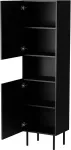 Cama MEBLE Cabinet JUTA 50x39.5x190 black + linol calabria