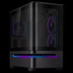 Korpus ASUS Prime AP202 Gaming PC Geh&auml;use Micro-Tower Schwarz Seitenfenster