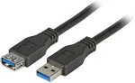 EFB Elektronik EFB USB3.0 Verl&auml;ngerungskabel A-A,St-Bu,3m,schwarz,Premium