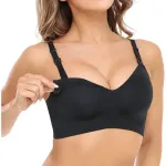 Momcozy YN21 Maternity and Nursing Bra, Black, 3XL