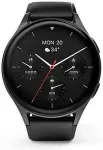 No name Hama Smartwatch 8900 3.63 cm (1.43") AMOLED 45 mm Digital 466 x 466 pixels Touchscreen Black GPS (satellite)