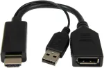 Cablexpert | Active 4K HDMI to DisplayPort Adapter | A-HDMIM-DPF-01 | Black | DisplayPort Female | HDMI Male (Type A) | 0.1 m
