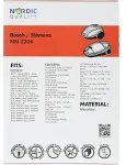 NORDIC QUALI Dust bags TY MSI2204 Bosch 5pcs + 1 filter / NQ-57-P / 358502