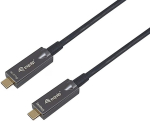 EQUIP Kabel USB-C3.2->C AOC 8K PD60W St/St 15.00m schwarz