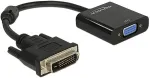 DELOCK Adapterkabel DVI 24+1 Stecker > VGA Buchse schwarz