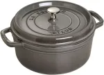Zwilling Staub Round Cocotte, 26cm Graphite Grey, Cast Iron