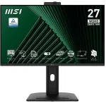Monitor Msi Pro MP275QPDG 27 Inch , QHD (2560 x 1440), 100Hz, IPS, 1ms, 2x HDMI 2.0b, 1x DP 1.2a input, 1x DP 1.2a output, 1x Type-C (DP alt.) w/ 98W PD, 1x LAN, 4xUSB 5Gbps Type-A, 1x USB 5Gbps Type-B, Built-in Speakers, Webcam, Daisy Chain, HDR Read