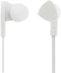 STREETZ in-ear headset, 1-button remote, 3.5mm, microphone, white