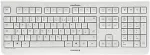 Klaviatuur CHERRY KW3000 Wireless Tastatur DE wei&szlig;