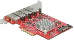 DeLOCK PCIe x4> 4x external USB-A 3.2 Gen 2, USB controller