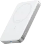 ANKER MagGo PowerBank 10.000mAh Slim weiss magnetische Powerbank im ultra-schlanken Design fuer iPhone 12 und hher und AirPods