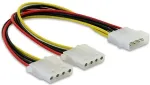 DeLOCK Stromkabel Molex 4pin -> 2x Molex 4pin St/Bu/Bu