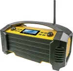 Raadio Schwaiger DABWORK2 513 kaasaskantav , DAB+/FM/AUX-IN/Bluetooth , must / kollane