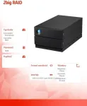 K&otilde;vaketas LACIE External HDD||2big RAID|16TB|USB 3.1|Drives 2|Black|STHJ16000800