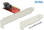 V&otilde;rgukaart DELOCK PCI Express x4 Karte > 1 x intern SFF-8643 NVMe - Low Profile Formfaktor