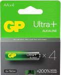 GP Battery Alkaline batteries LR6/ AA GP ULTRA+ 4PCS.
