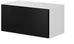 Cama MEBLE Cama full storage cabinet ROCO RO3 75/37/39 white/white/black