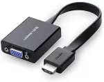 Ugreen 40248 video cable adapter 0.16 m VGA (D-Sub) HDMI + Micro-USB Black